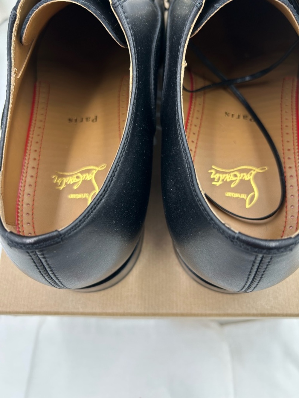 Men's Christian Louboutin CLOOCLOO spiked Leather, Oxford's size 43 made Italy - Picture 7 of 10